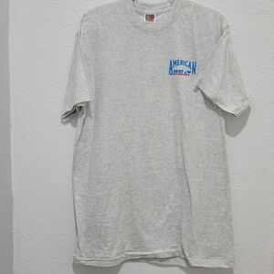 Vintage American Heat Shirt Mens XL Hot Rod Fire Flames Car Single Stitch Tee